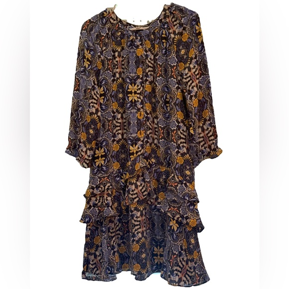 Loft Navy Floral Dress - Picture 2 of 4